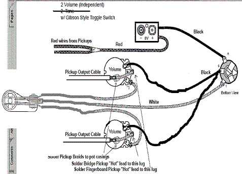 emg wiring diagram 1 volume no tone