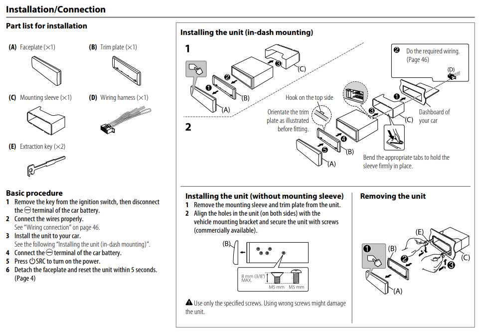 jvc kd sr86bt wiring diagram