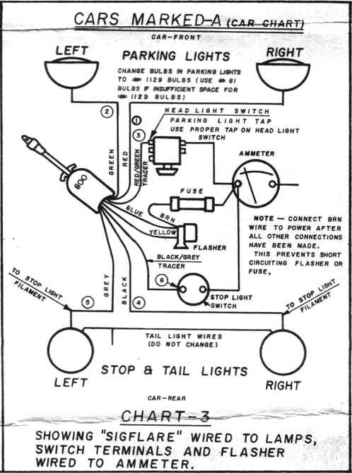 ford turn signal switch wiring diagram