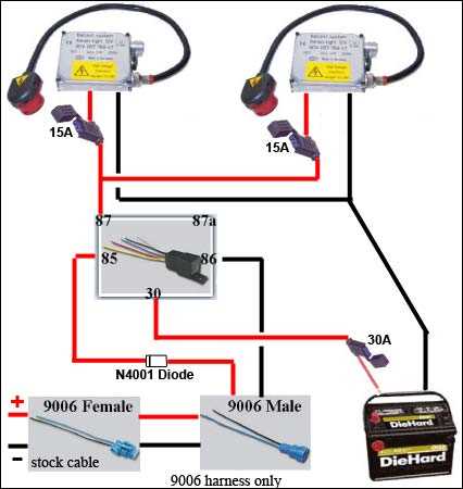 wiring diagram for hid lights