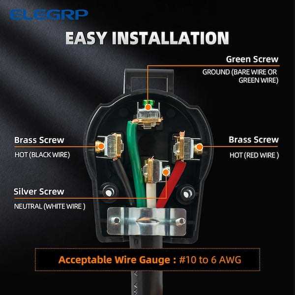 4 prong 30 amp plug wiring diagram