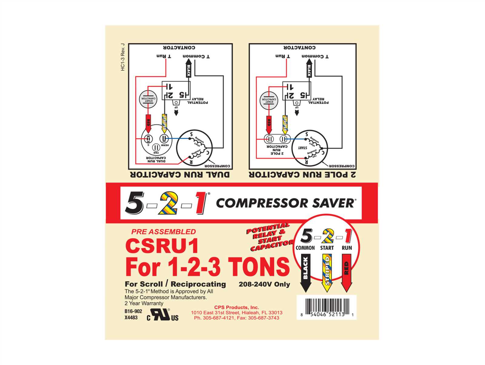 a c compressor capacitor wiring diagram