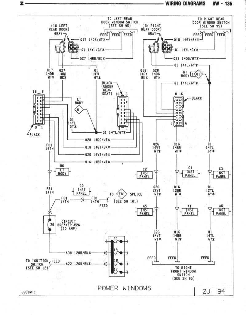 2004 jeep grand cherokee wiring harness diagram