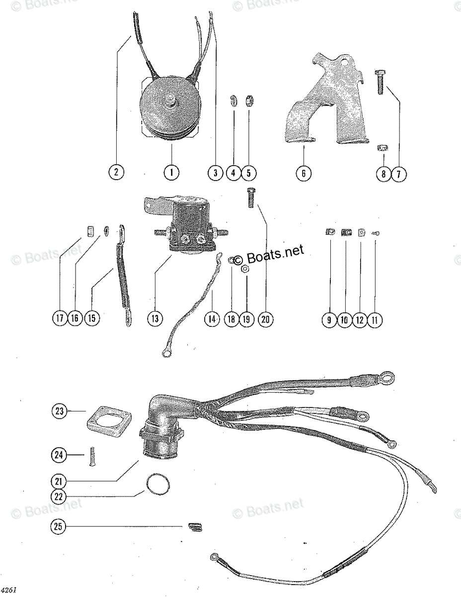 mercury outboard starter solenoid wiring diagram