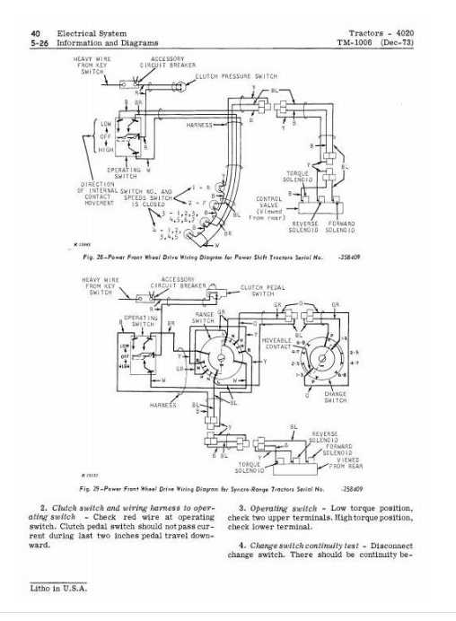 john deere 4020 starter wiring diagram