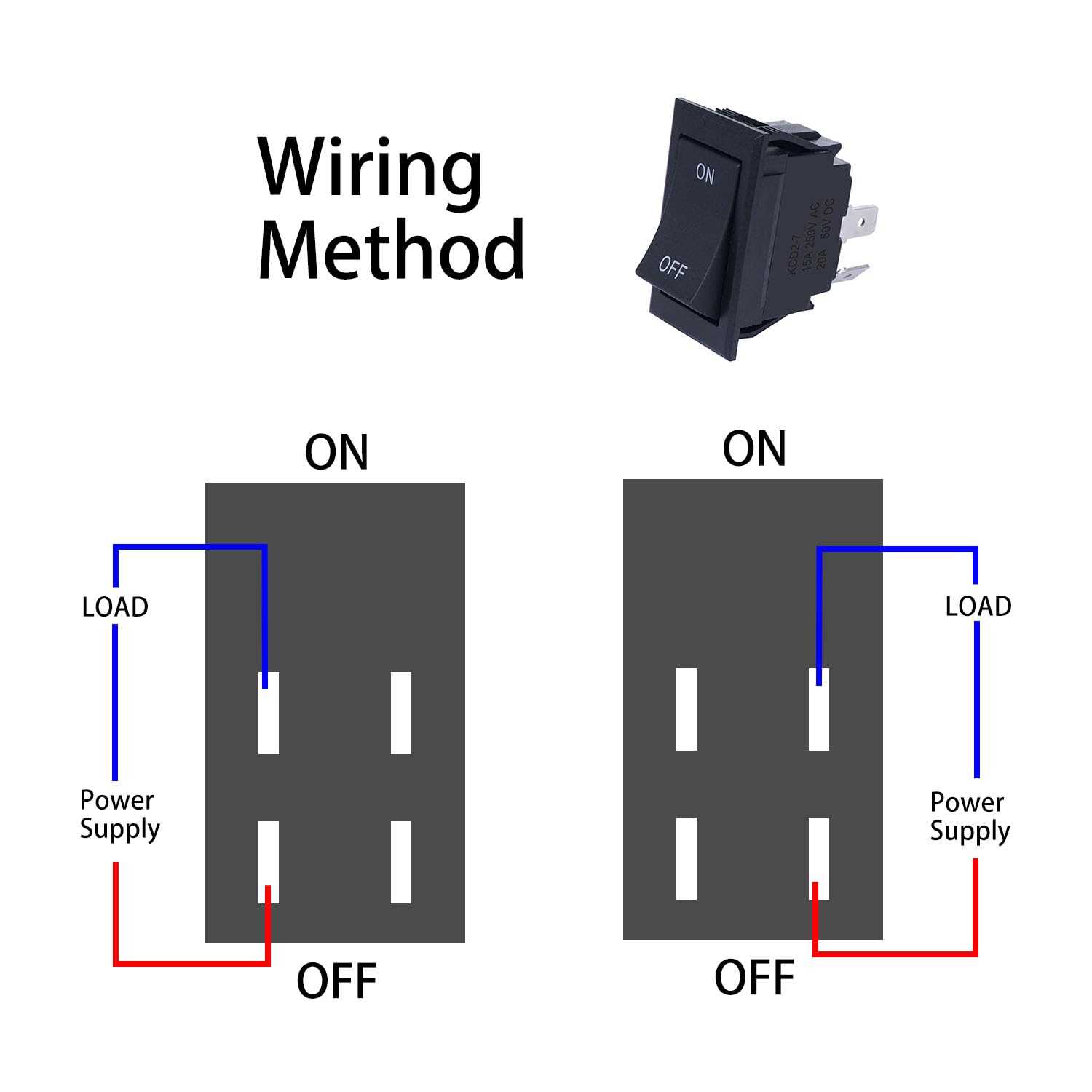 4 pin toggle switch wiring diagram