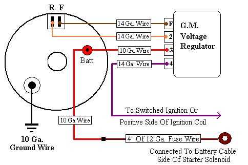 delco remy 4 wire alternator wiring diagram