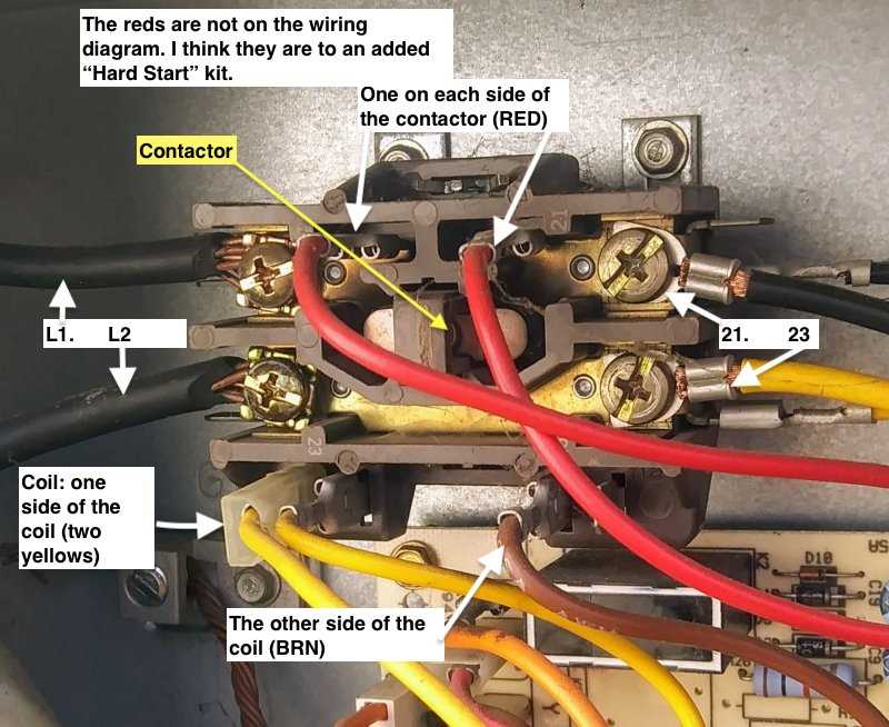 air conditioning ac contactor wiring diagram