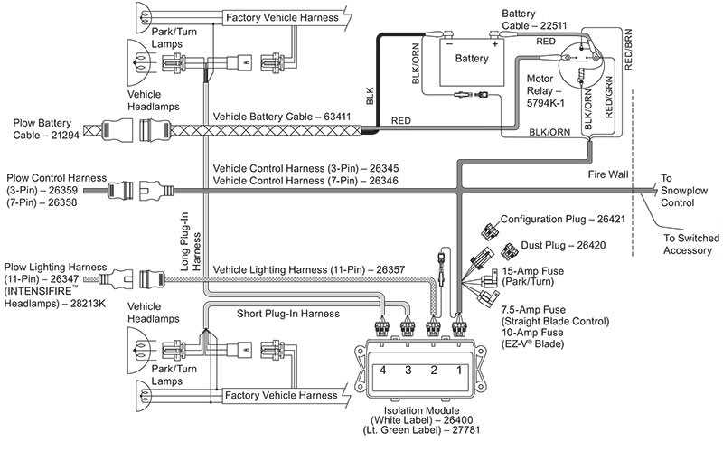 wiring diagram for a meyers snow plow