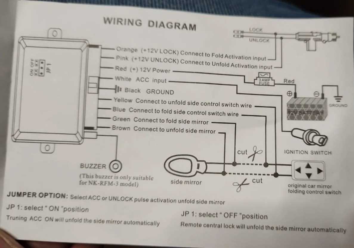 gm power mirror wiring diagram