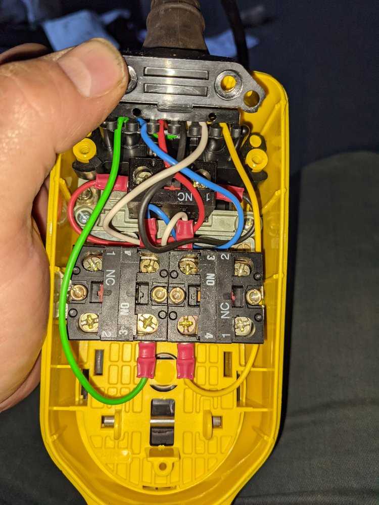 single phase hoist pendant wiring diagram