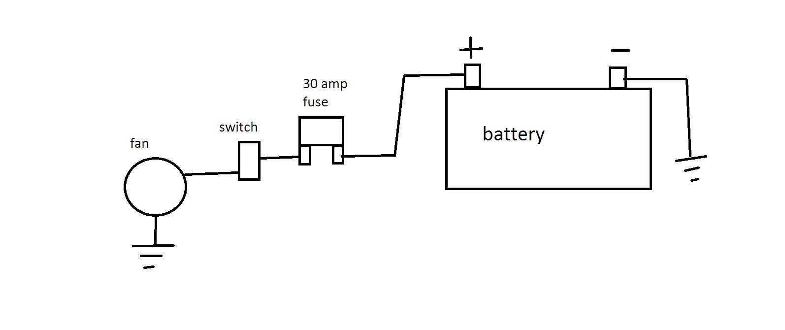 wiring diagram for electric radiator fan