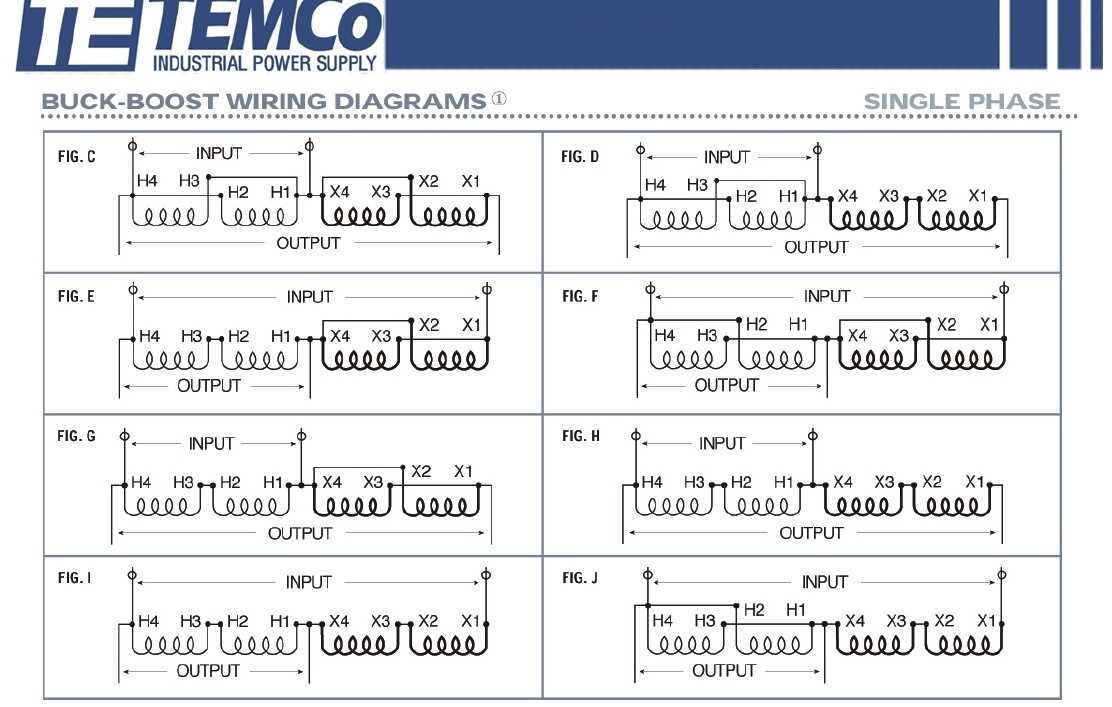 208v to 240v buck boost transformer wiring diagram