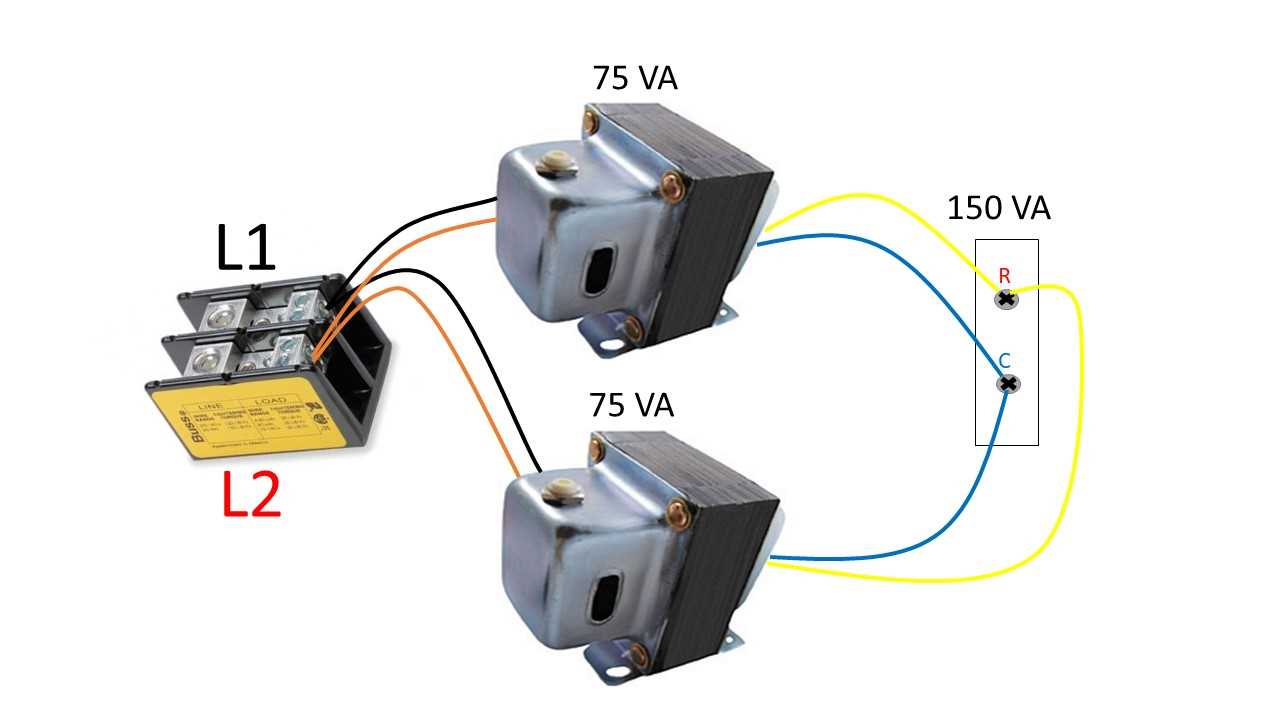 24 volt transformer wiring diagram