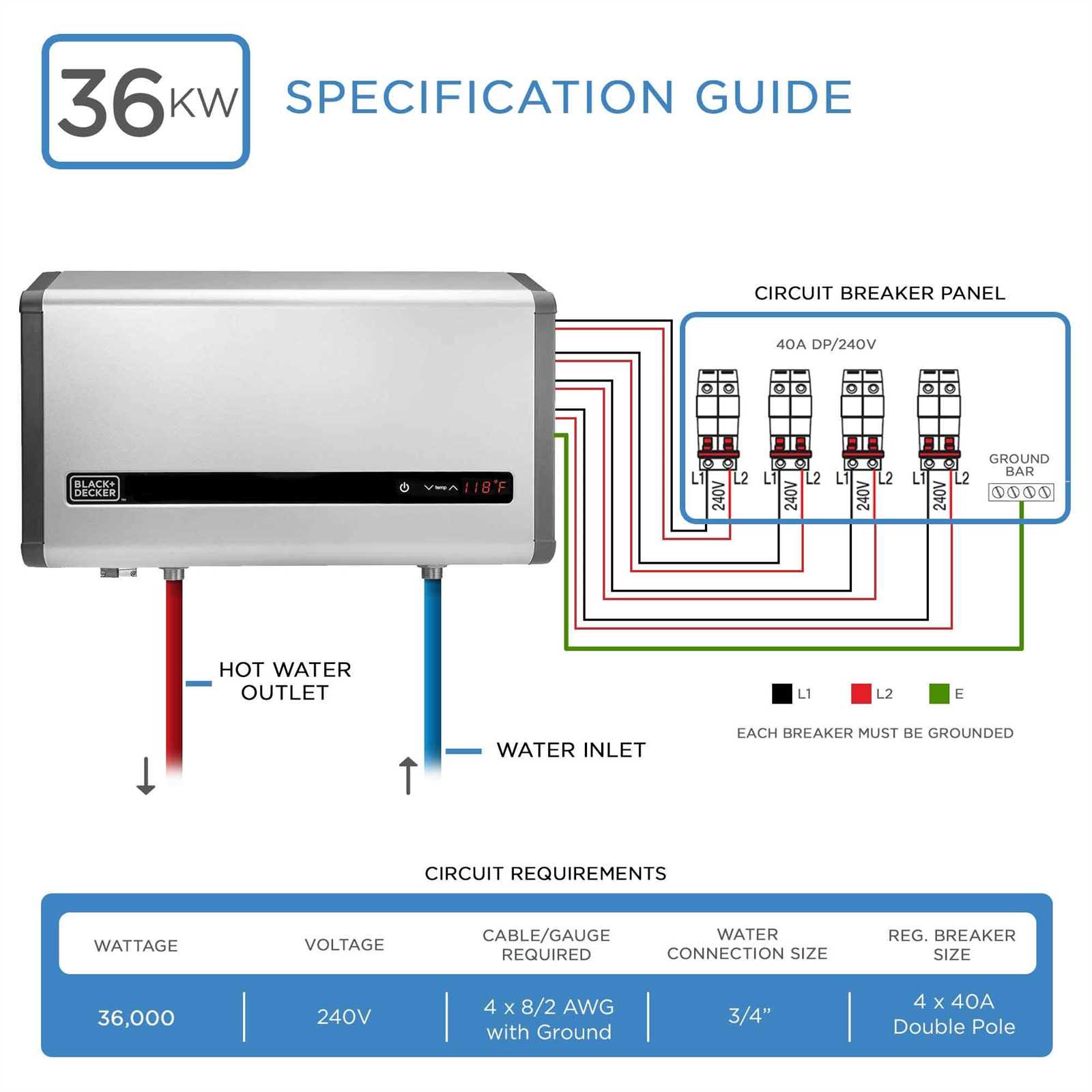 240v electric tankless water heater wiring diagram