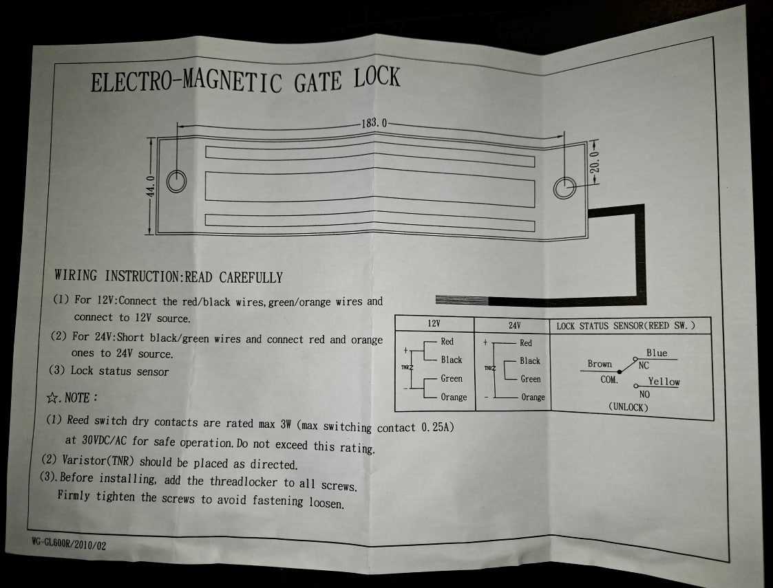 24v magnetic door lock wiring diagram