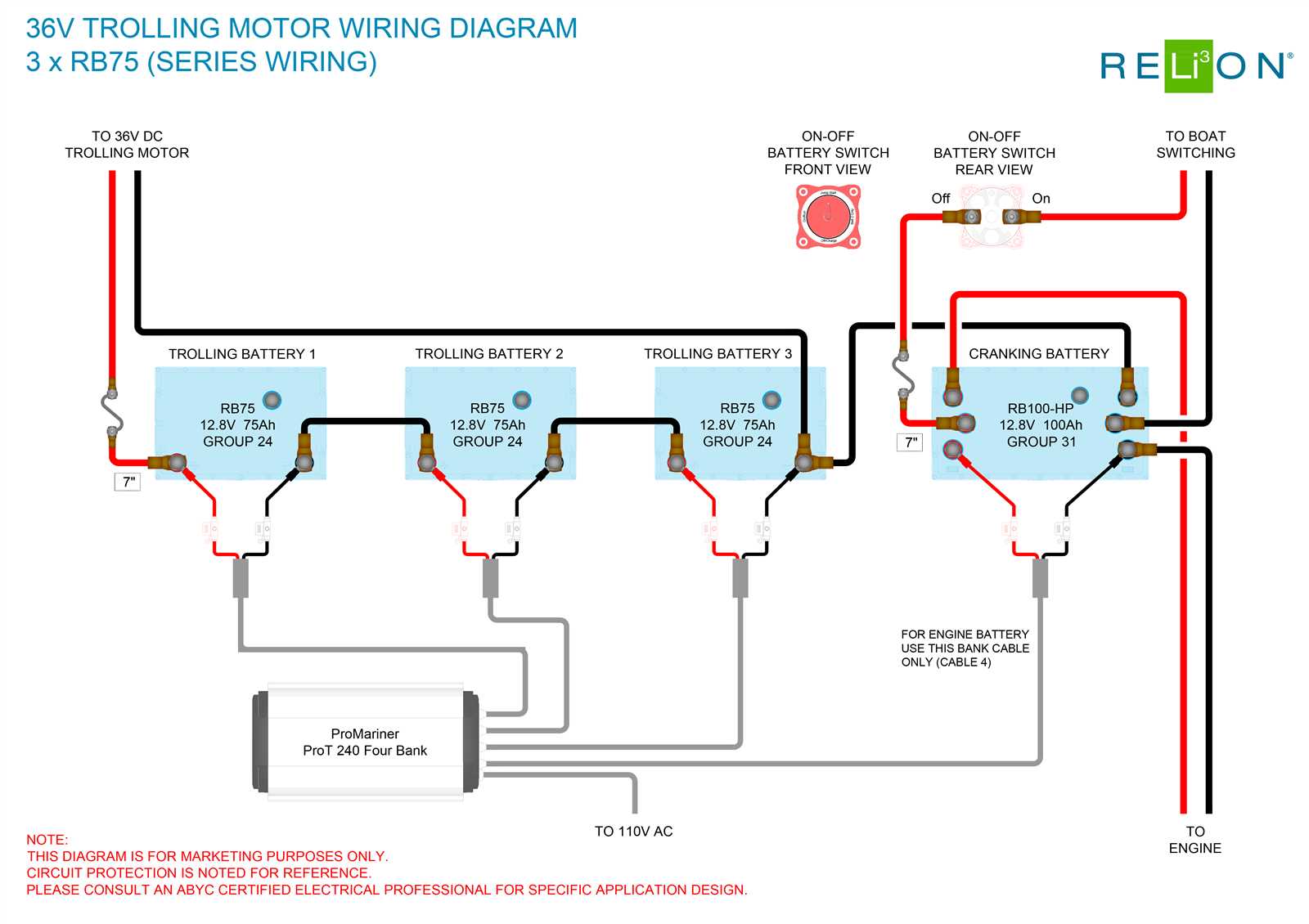 3 battery boat wiring diagram