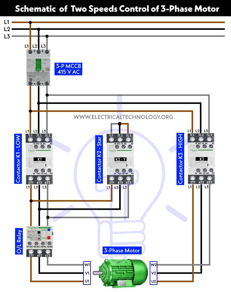 3 phase 220v wiring diagram