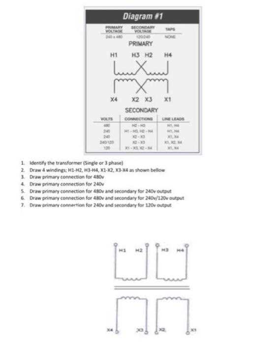 3 phase 480 to 240 transformer wiring diagram