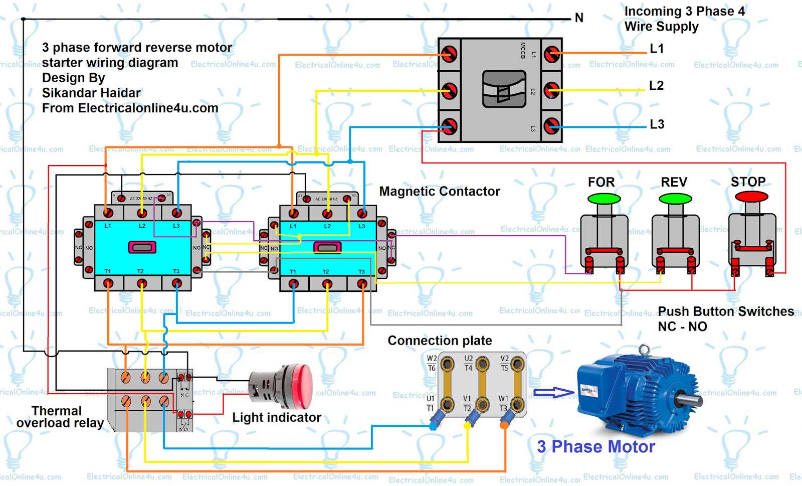 3 phase compressor wiring diagram