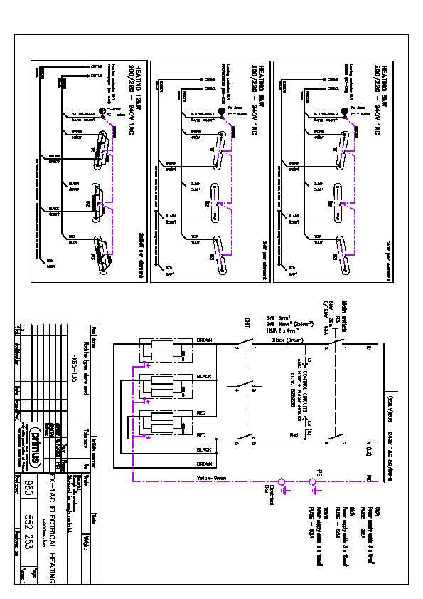 3 phase heating element wiring diagram