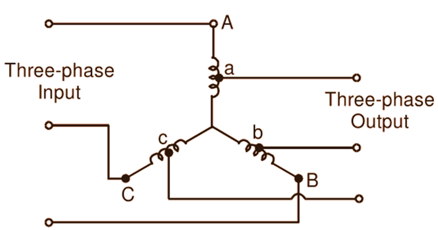 3 phase transformer wiring diagram