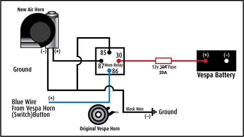 3 pin horn relay wiring diagram