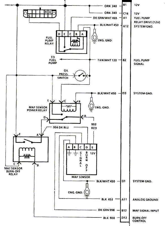 3 wire mass air flow sensor wiring diagram