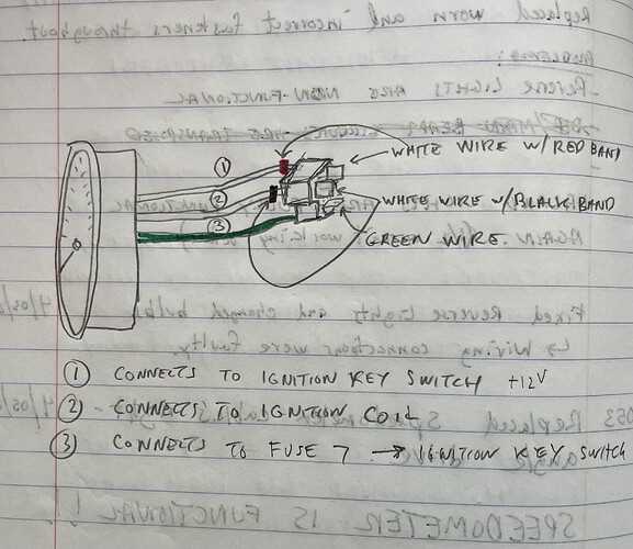 3 wire tachometer wiring diagram