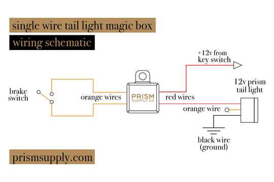 3 wire tail light wiring diagram