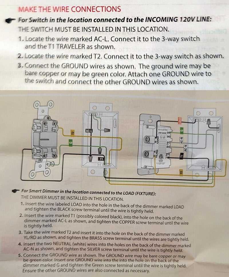 3 way dimmer switch wiring diagram