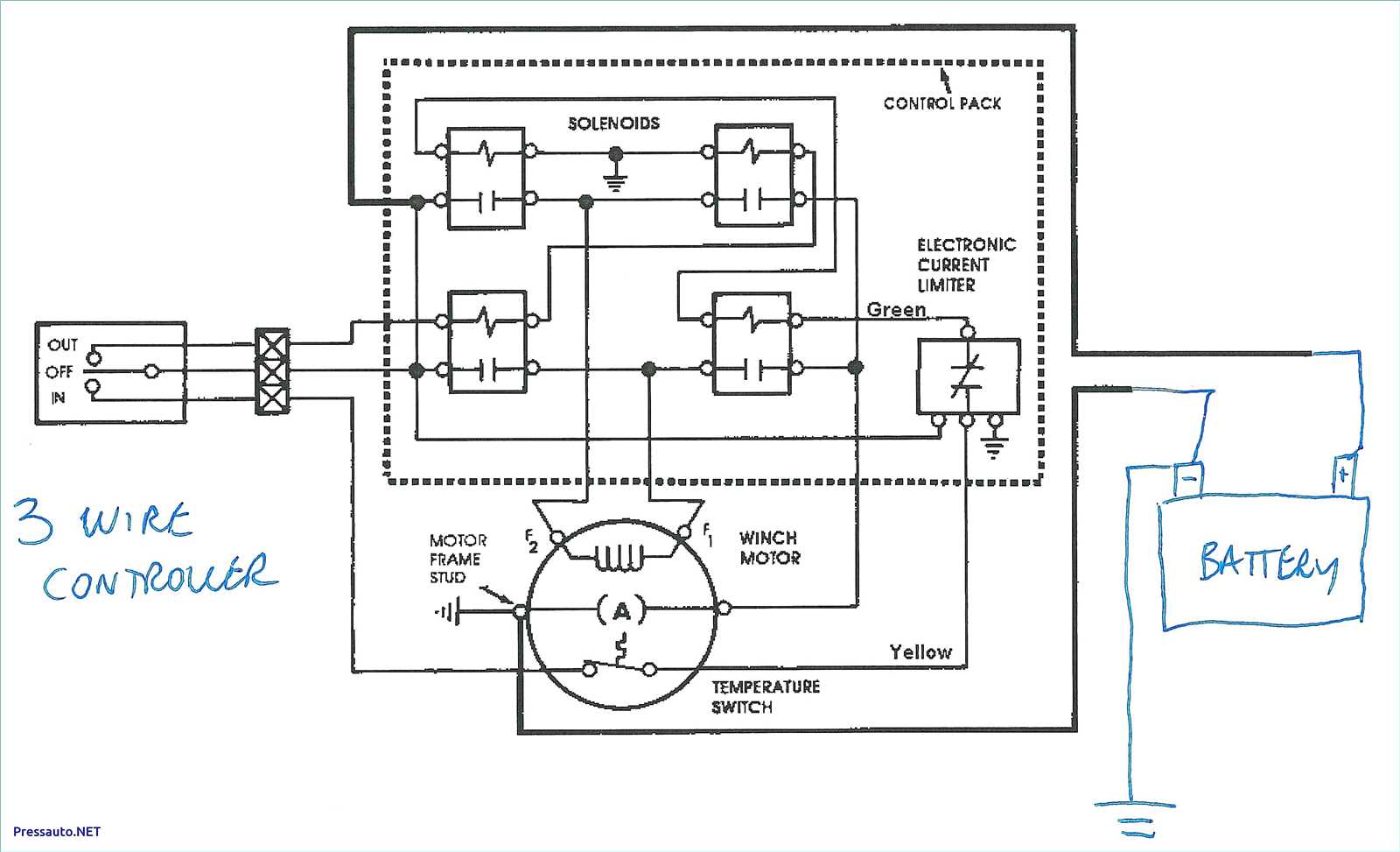 3 wire winch wiring diagram