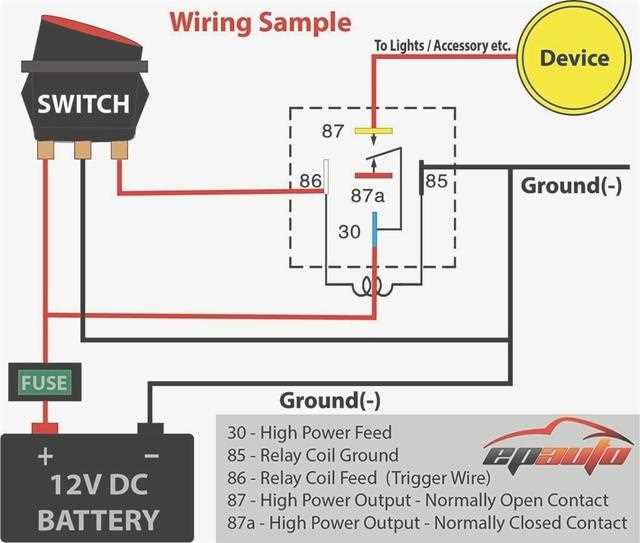 30 amp relay wiring diagram