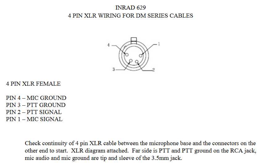 4 pin mic wiring diagram