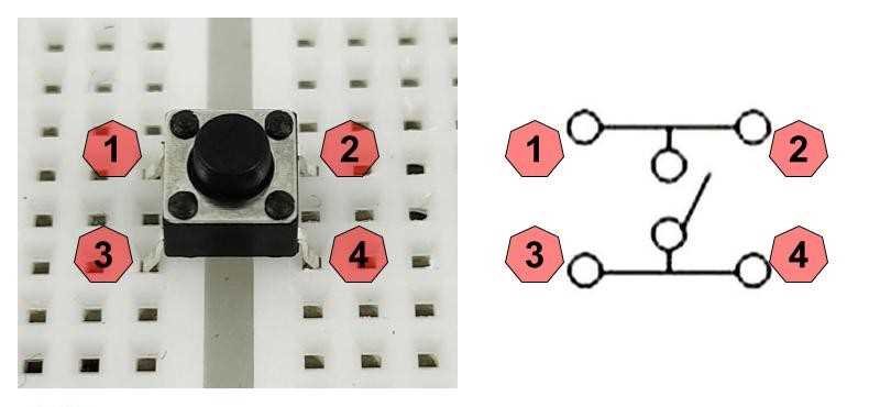 4 pin push button switch wiring diagram