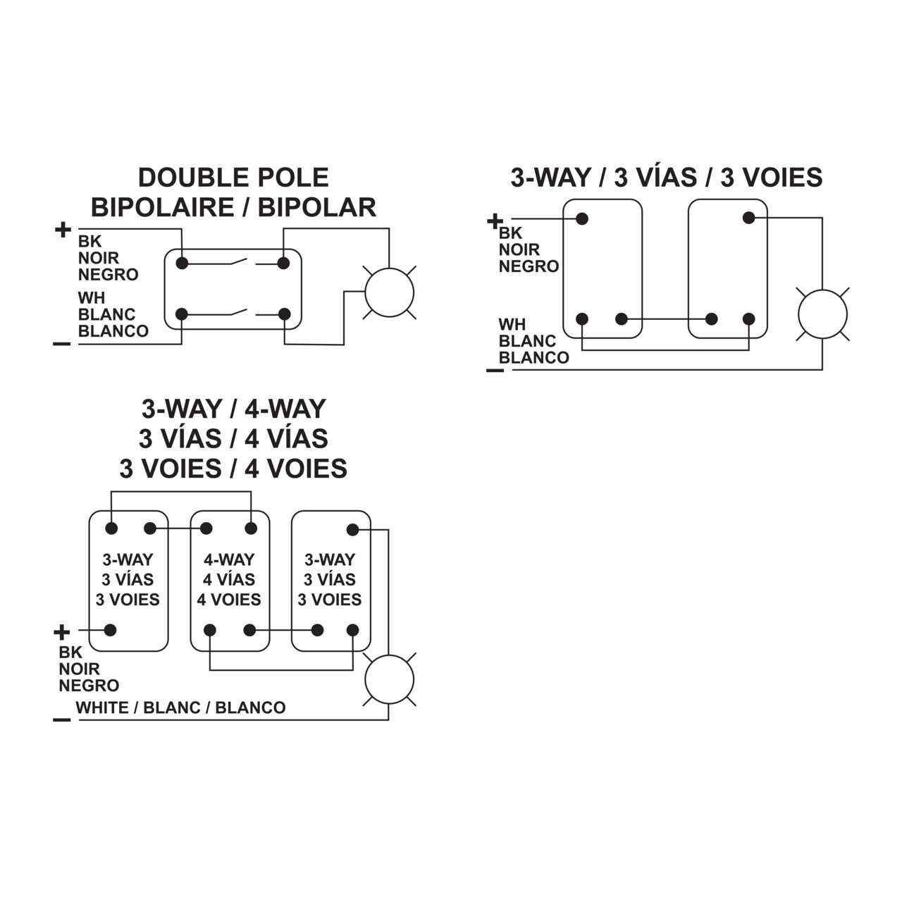 4 way switch wiring diagram light middle