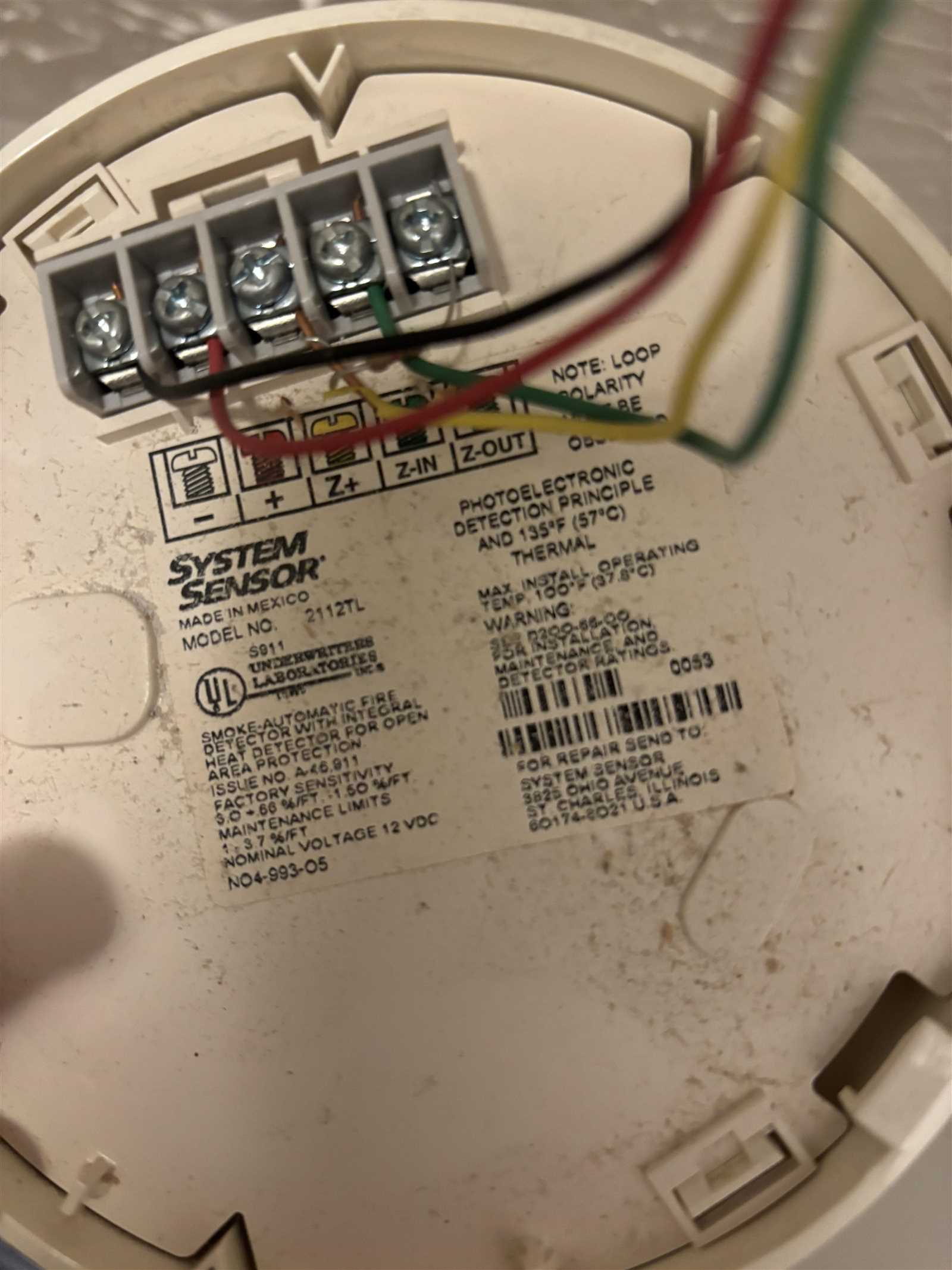 4 wire smoke detector wiring diagram