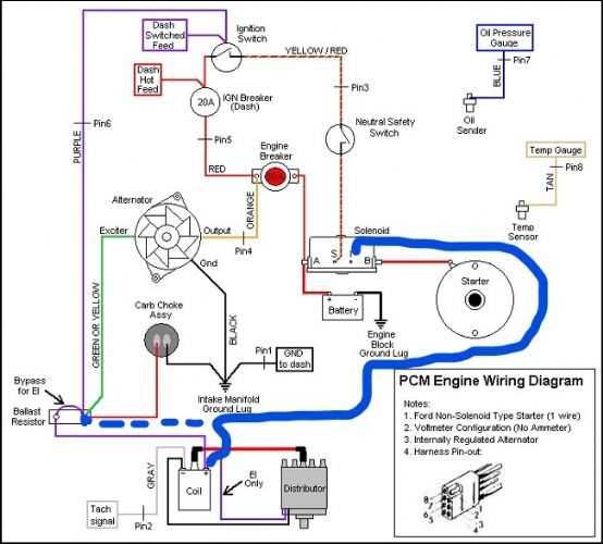 4 wire starter solenoid wiring diagram