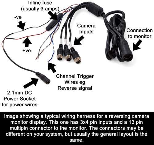 4 pin camera wiring diagram