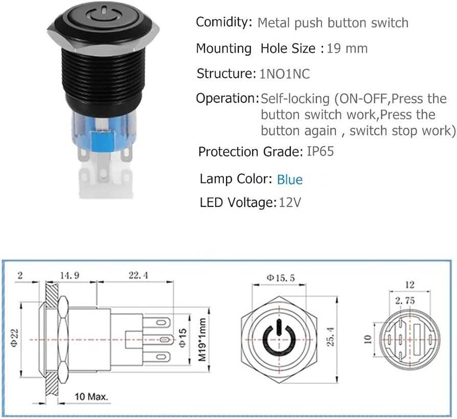 4 pin push button switch wiring diagram