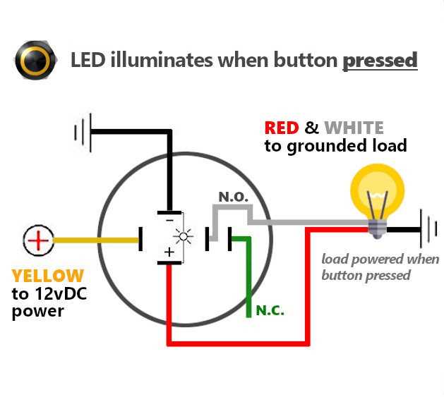 4 pin push button switch wiring diagram