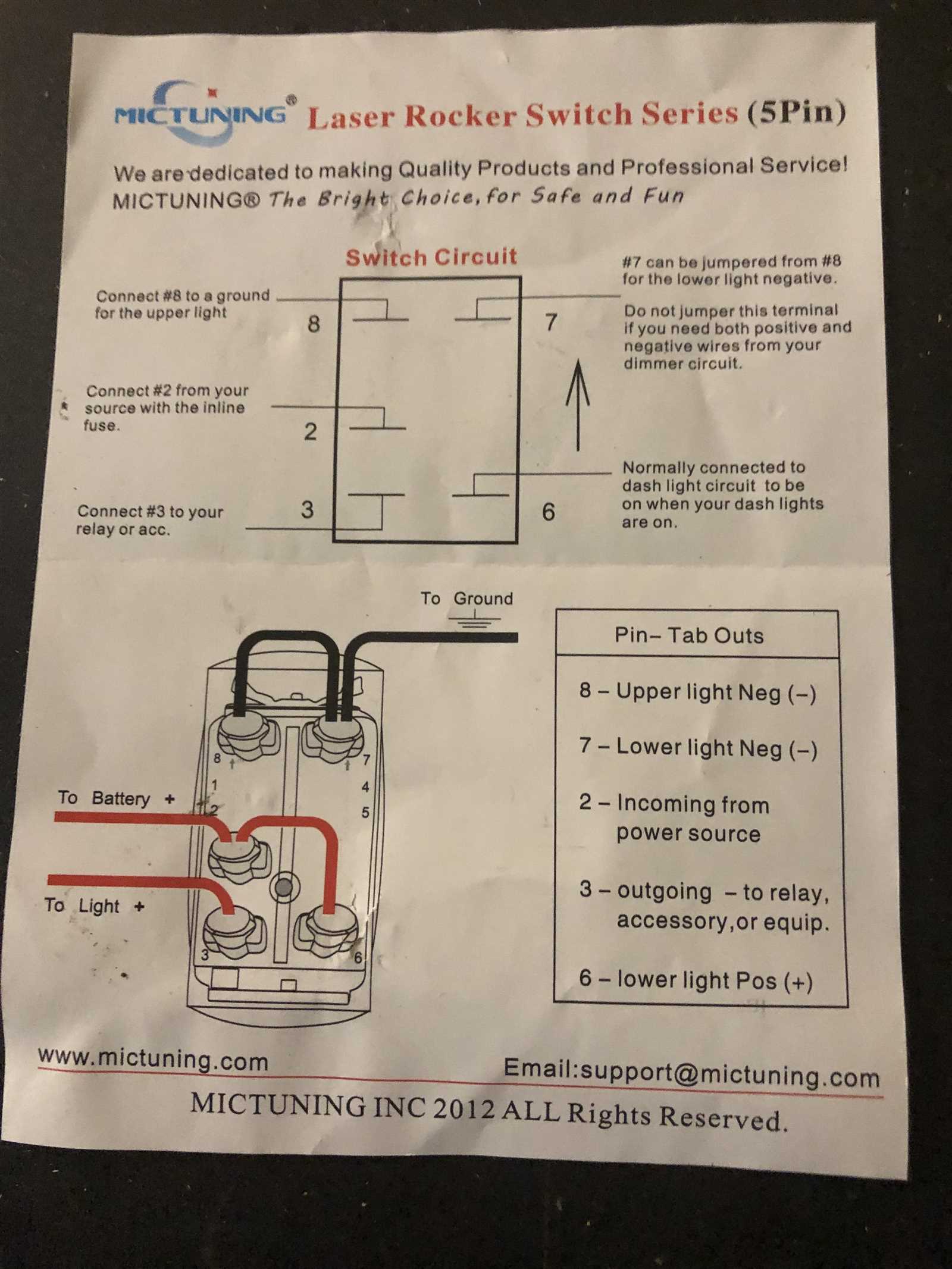 4 pin rocker switch wiring diagram