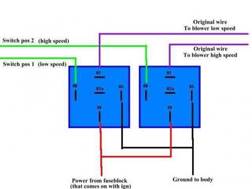 4 speed blower motor wiring diagram