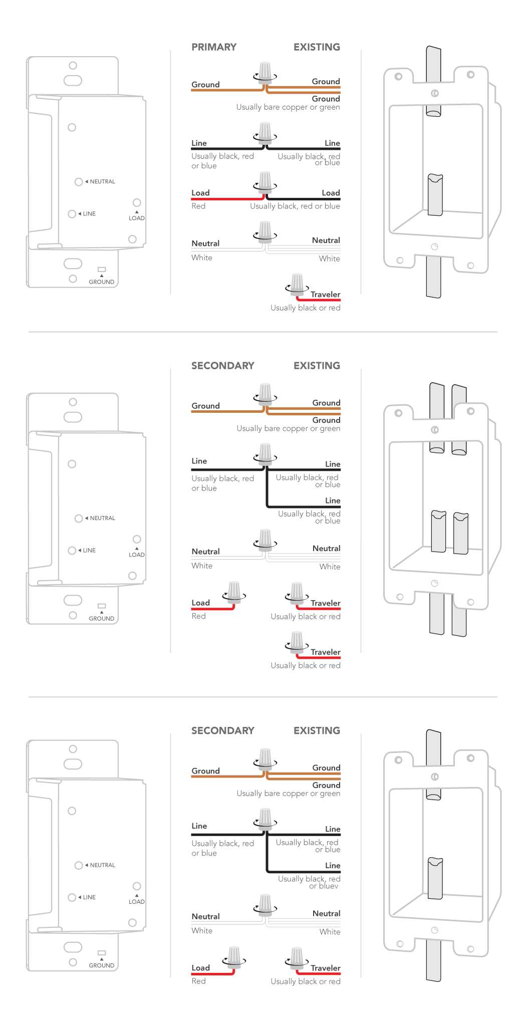 4 way dimmer switch wiring diagram