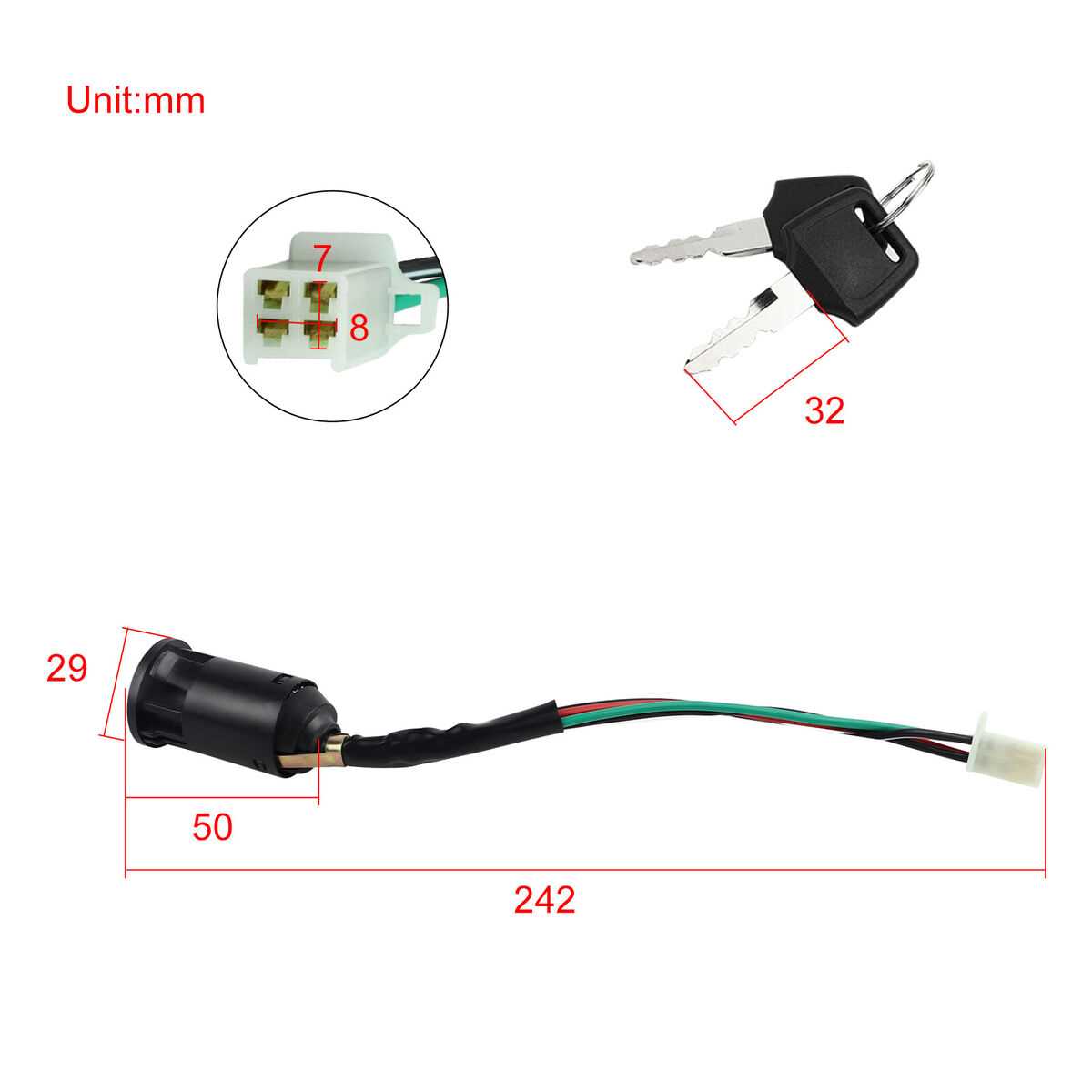 4 wire ignition switch wiring diagram