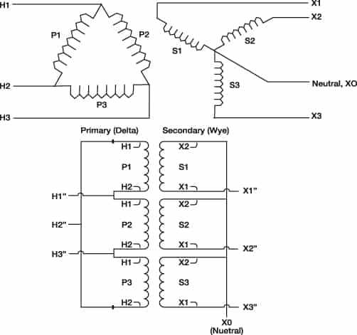 480v 3 phase to 120 240v transformer wiring diagram