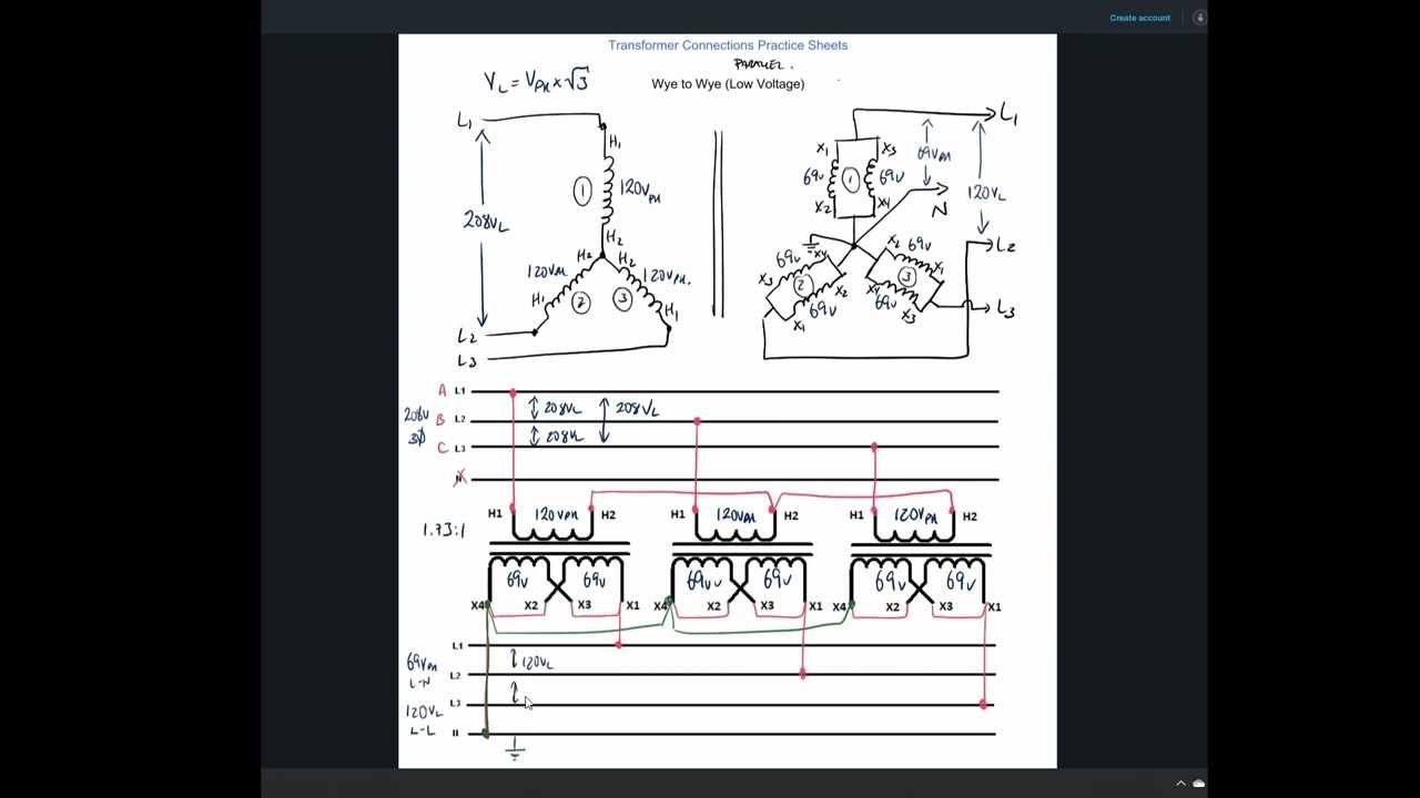 480v to 208v transformer wiring diagram