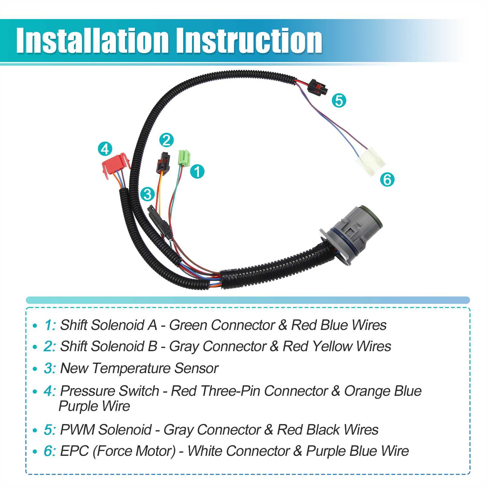 4l80e transmission 4l80e external wiring harness diagram