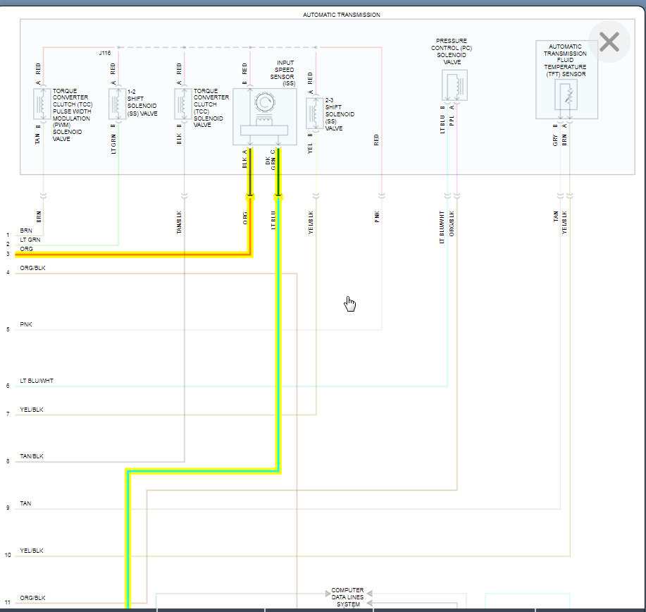 4l60e speed sensor wiring diagram