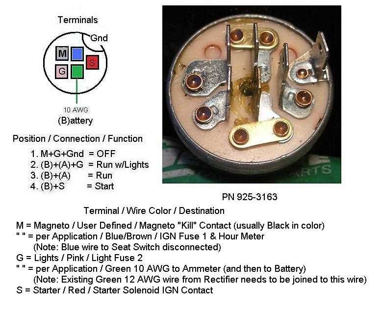 5 pole ignition switch wiring diagram